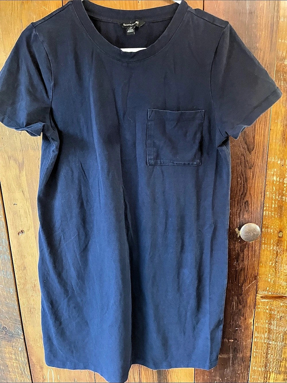 Banana Republic Soft Touch T-Shirt Dress Blue Medium